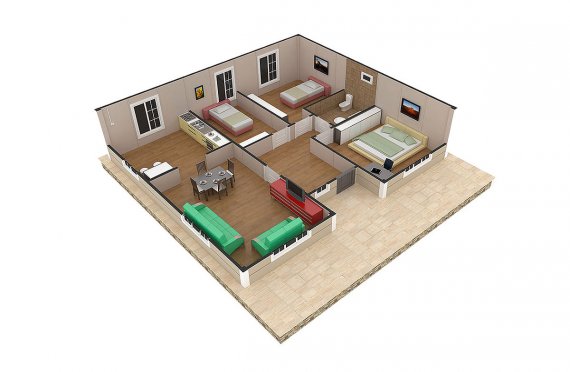 Prefabrikovaný dom 94 m²