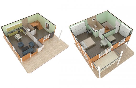 Prefabrikovaný dom  112 m²