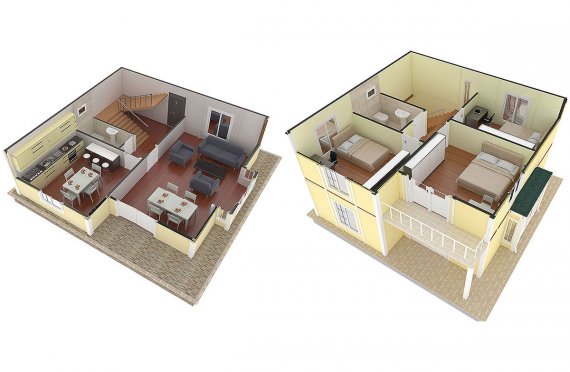 Prefabrikovaný dom 124 m²