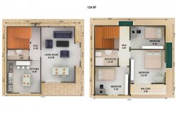 Plány dvojpodlažných montovaných domov